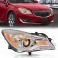 G-plus Halogen Headlight Right Side W Led Drl Turn Signal Light Compatible With Buick Regal 2014 2015 2016 2017 Gm2503413