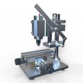 Letkingok Multifunction Drill Vise Fixture Working Table Mini Precision Milling Machine Worktable Cross Slide Stroke 65mm