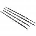 75710-60021 75720-60021 4pcs Weatherstrip Door Window Molding Trim Seal Belt Replacement For 1991-1998 Toyota Land Cruiser 