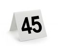 Star Foodservice 27624 Double Side Plastic Table Numbers 26-50 3 X Inch White 