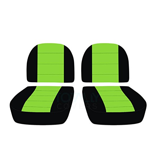 Totally Covers For 1999-2008 Ford Ranger Two-tone Truck Jump Seat Black And Lime Green 21 Colors Xcab Extended Cab Rear Back