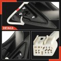 A-premium Driver Side Power Door Mirror Compatible With Toyota Highlander 2008-2013 Heated Manual Folding Black Outside Rear