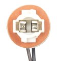Electrical Socket For Ford Ranger 2002 2003 2004 White Wire Lead Terminal Snap Fit Round Connector 2 Butt Splices Included