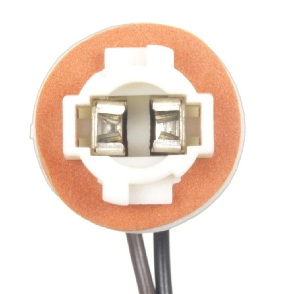 Electrical Socket For Ford Ranger 2002 2003 2004 White Wire Lead Terminal Snap Fit Round Connector 2 Butt Splices Included