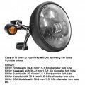 Motorcycle Headlight Bracket Fydun 39-41mm 1 5-1 6in Turn Signal Light Fork Tube Mount Clamp Accessory