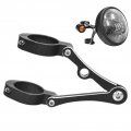 Motorcycle Headlight Bracket Fydun 39-41mm 1 5-1 6in Turn Signal Light Fork Tube Mount Clamp Accessory