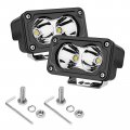 Led Pods 2pcs 3in 40w Cree Spot Beam Ditch Lights For Off Road Vehicles Trucks Suv Utv Atv And Motorcycles White Ip68 