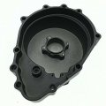 Httmt Mt052- Black Left Billet Aluminum Motorcycle Engine Stator Cover Compatible With 2003-2004 Kawasak Zx-6r Zx636