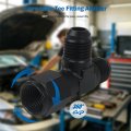 6an Flare Male Tee Fitting Adapter 9 16-18 Unf Thread An6 Female Swivel 37 Degrees Seal Anodized 6061 T6 Aluminum For Car Fuel