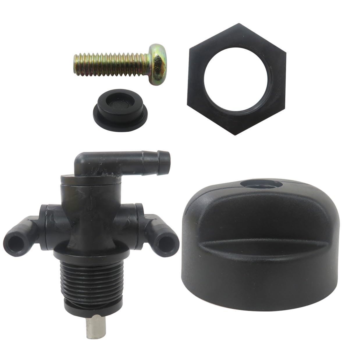 Fuel Tank Valve Petcock 5432559-3 Way Knob Nut For 1999-2001 Polaris Sportsman 500 Ho Limited