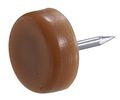 Hillman 57169 5 8-inch Plastic Tack Glide With Nail Flat Head Beige 25-pack 