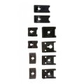 Clip Spring Nuts Steel Black Open End Design J And U Style 6 3 16 In Callout Size Alx-pau-mm-45382-cl360a50 10 Piece Assortment 