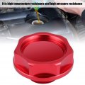 Car Oil Filler Cover Aluminium Alloy Engine Fuel Tank Cap Red