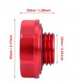 Car Oil Filler Cover Aluminium Alloy Engine Fuel Tank Cap Red