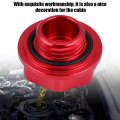 Car Oil Filler Cover Aluminium Alloy Engine Fuel Tank Cap Red