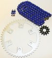 Fits Honda Cr250r 250 R Blue Chain And Sprocket 13 50 114l