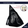 Spieg To1320353 Driver Side Mirror Replacement For Toyota Tacoma 2016-2020 Power Heated Turn Signal Light Chrome Cover 7pin Lh