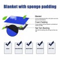 X Autohaux Universal Front Car Seat Cover Kit Flat Cloth Fabric Protector Pad For Most Truck Suv Black Blue