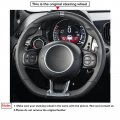 Steering Wheel Cover For Abarth 695c 2017-2019 Customize Diy Hand Sewing Hand-stitched Leather