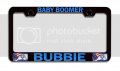 Baby Boomer Bubbie Jewish Israel Black Metal License Plate Frame Tag Holder R92 
