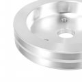X Autohaux Vehicle Crankshaft Pulley Short Water Pump Double Groove Crank For Chevy Sbc 350 Engine