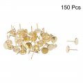 Uxcell Upholstery Nails Tacks 11mmx17mm Flat Head Furniture Gold Tone For Sofa Headboards 150 Pcs