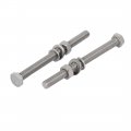 Uxcell 10pcs 304 Stainless Steel M5x70mm Hex Bolts W Nuts And Washers Assortment Kit