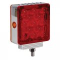 Maxxima M42360r Y-a Pedestal Light Left Hand Single Post Three Wire 27 Leds Square Chrome 