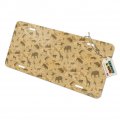 Africa Animal Silhouettes All Over Pattern Novelty Metal Vanity Tag License Plate