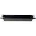 1 2 Size Long Cold Food Pan Black Melamine L X 6 W H 