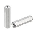 M4 X 0 7-pitch 30mm Length Coupling Nuts 10pcs 304 Stainless Steel Metric Hex Rod 
