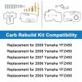 Carburetor Carb Rebuild Kit Repair Replacement For Yamaha Yfz450 2004 2005 2006 2007 2008 2009