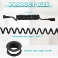 Bidet Shower Hose Telescopic Spring Tube With Plumbers Tape Flexible For Toilet Sprayer Bathroom Faucet Handheld Pet Washing 79