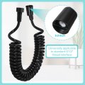 Bidet Shower Hose Telescopic Spring Tube With Plumbers Tape Flexible For Toilet Sprayer Bathroom Faucet Handheld Pet Washing 79