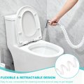 Bidet Shower Hose Telescopic Spring Tube With Plumbers Tape Flexible For Toilet Sprayer Bathroom Faucet Handheld Pet Washing 79