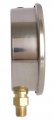 Durachoice 4 Oil Filled Pressure Gauge Stainless Steel Case Brass 1 Npt Lower Mount Connection 0-60psi 