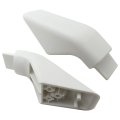 Wb7x7189 2x Range Stove Oven Door Handle For Ge Ah256619 Ea256619 And Ps256619 White End Cap Right Left Sides 