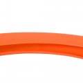 Uxcell 33cm Silicone Car Steering Wheel Cover Soft Non-slip Protector Universal Fit 32-40cm Orange