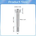 6pcs 304 Stainless Steel Shoulder Bolt 6mm Dia 25mm Length M5 Thread Hex Socket Bolts For Textile Hydraulic Injection Molding