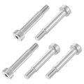 6pcs 304 Stainless Steel Shoulder Bolt 6mm Dia 25mm Length M5 Thread Hex Socket Bolts For Textile Hydraulic Injection Molding 