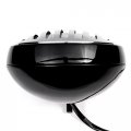 Krator 6 Black Chrome Motorcycle Headlight With Grill High Low Headlamp Bottom Mount