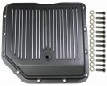 Pirate Mfg Transmission Pan Black Finned Aluminum For Chevy Turbo 350 Cbc Th-350 Trans 