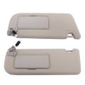 Sun Visor Driver And Passenger Side With Mirror Light Beige Replacement For Altima 2019-2024 96401-6ca3c 96400-6ca3c 