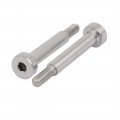 Uxcell 10pcs 304 Stainless Steel Hex Socket Shoulder Bolt 5mm Dia 25mm Length M4 Thread