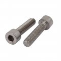 Uxcell 2 Pcs M8x35mm Thread Hex Socket Drive Cap Head Titanium Screw