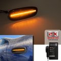 Njsbyl Impreza Led Side Marker Lamps For Subaru Gc Gm Gf 1993-2001 Smoked Lens Fender Driver Passenger Repeater Amber Turn