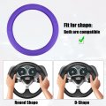Uxcell Universal Silicone 14 6 37cm Steering Wheel Cover Foldable Tire Design Protector Interior Trim For Car Purple