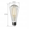 Feit Electric Indoor Outdoor And Non-dimmable Led Bulb With Exposed Filament Motion Sensor Activation Works In The Dark Only