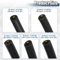 X Autohaux 5pcs 3ft Silicone Vacuum Tubing Hose 1 8 5 32 36 1 4 5 16 Id 130psi Max Pressure Blacautohaux 5pcs 3ft Silicone