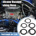 X Autohaux 5pcs 3ft Silicone Vacuum Tubing Hose 1 8 5 32 36 1 4 5 16 Id 130psi Max Pressure Blacautohaux 5pcs 3ft Silicone